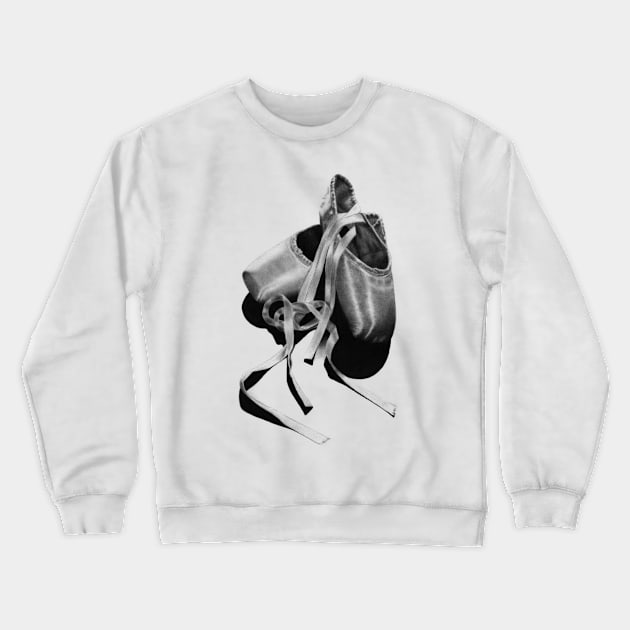 Ballet Dance Shoes Crewneck Sweatshirt by WickedIllusion